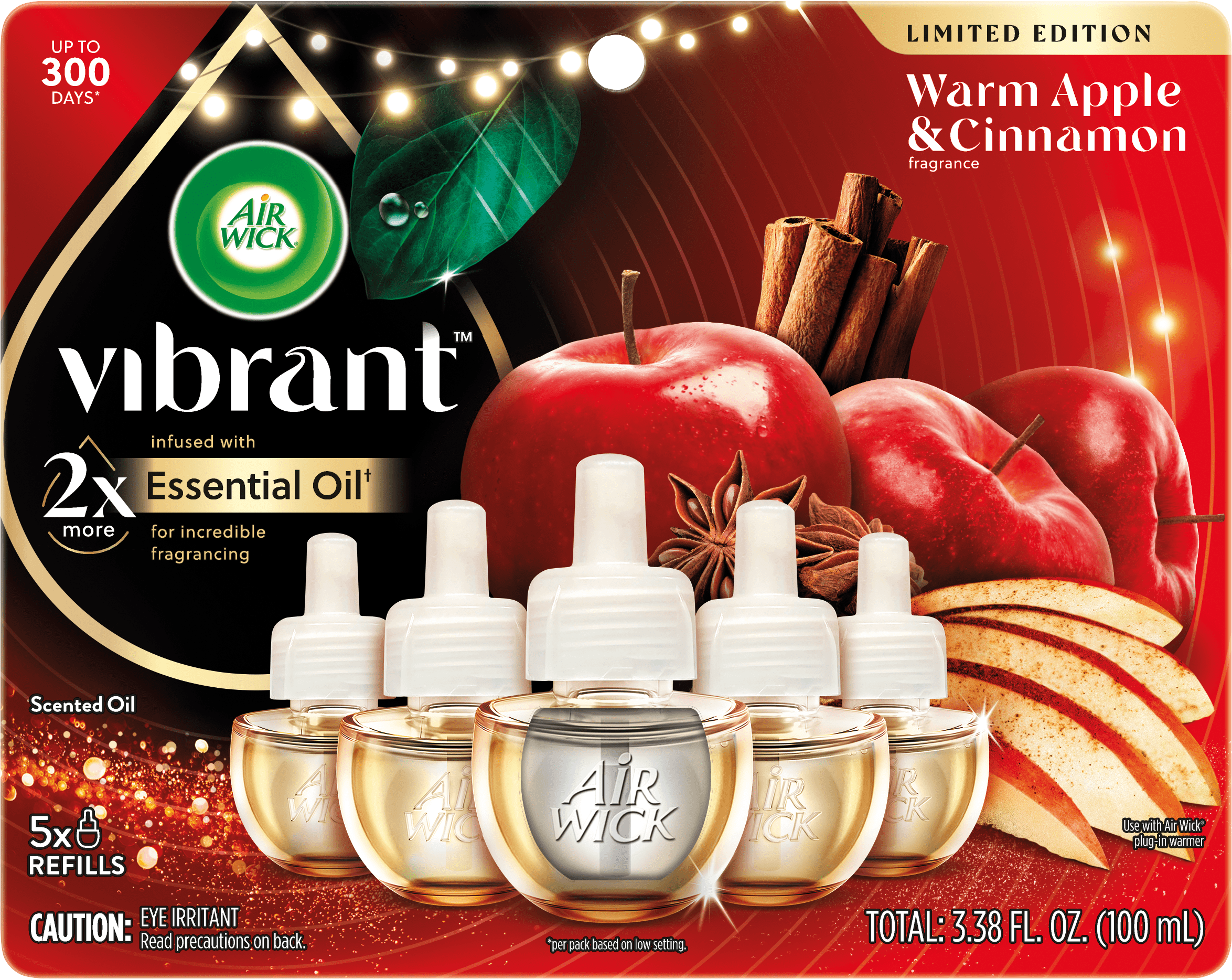 AIR WICK® Scented Oil - Warm Apple & Cinnamon (Vibrant)